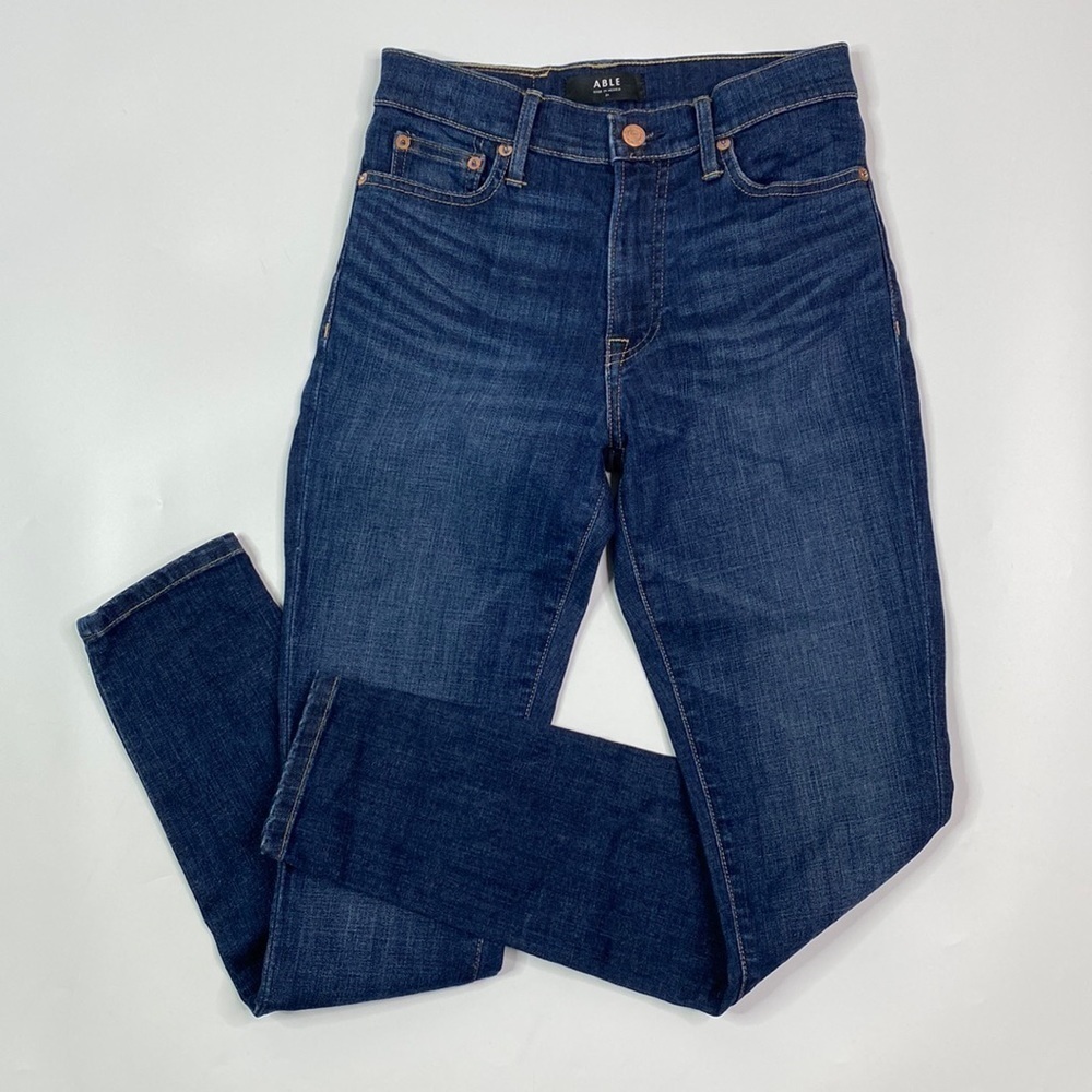 ABLE Dark Wash Skinny Jeans Size 24